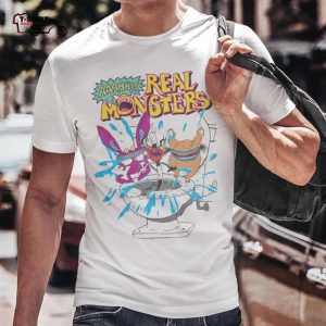 Aaahh Real Monsters Toilet Bowl Surprise T Shirt Nickelodeon 1