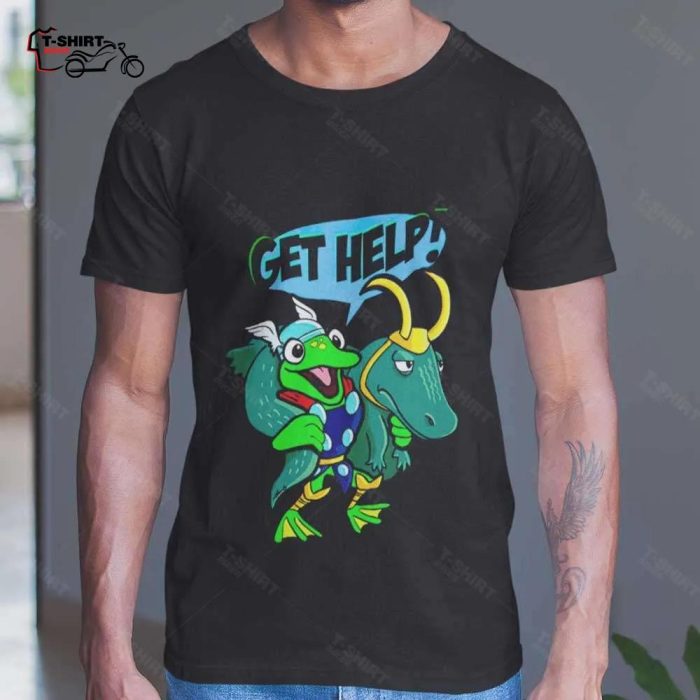 Alligator Loki Crocodile Loki Get Help Marvel Movie T shirt 1