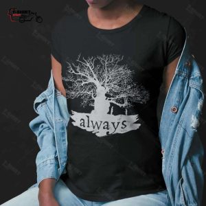 Always Tree Silhouette T Shirt Harry Potter 1