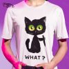 Bad Cat What Halloween T shirt 1