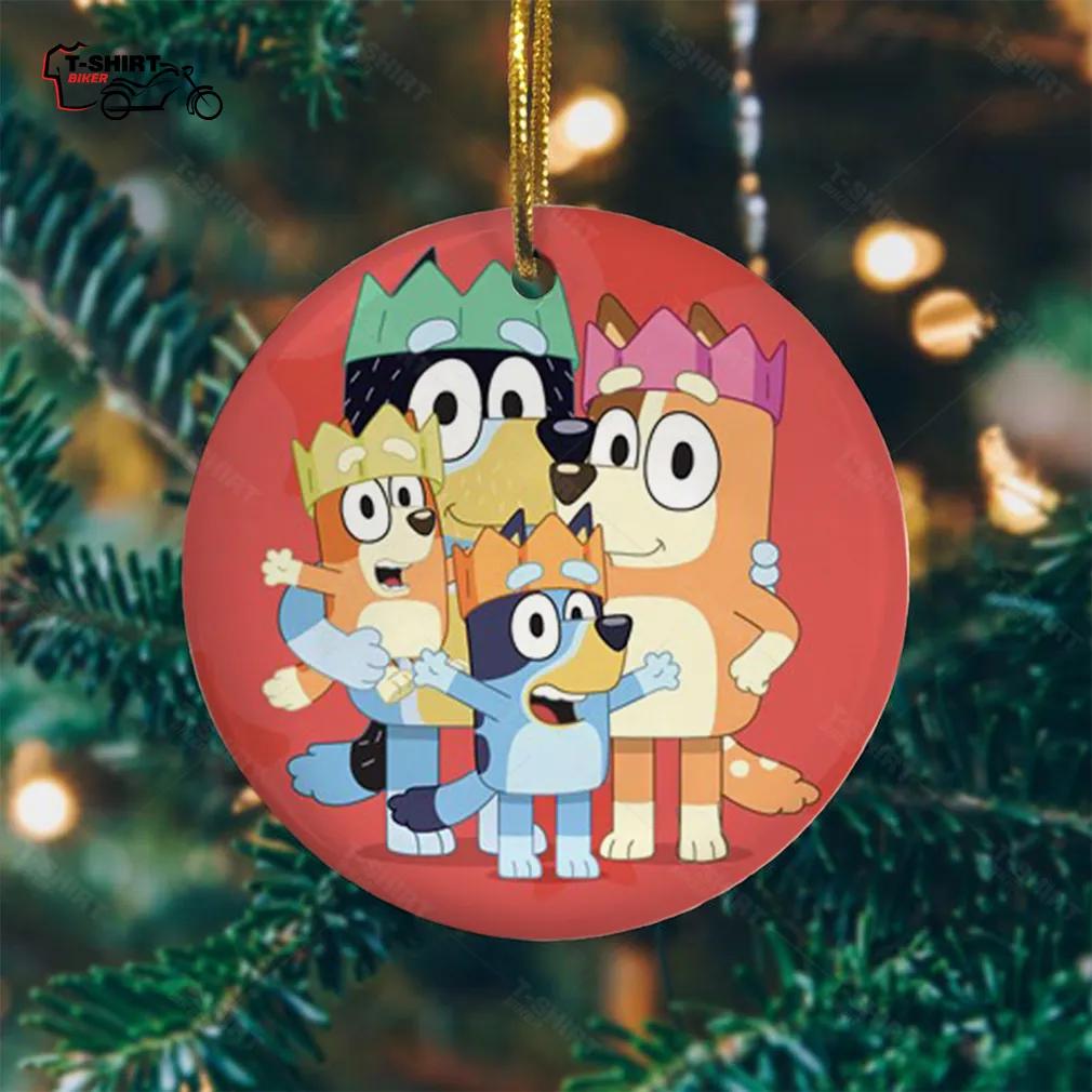 Bandit Chilli Bingo Bluey Heeler Christmas Ornament 3