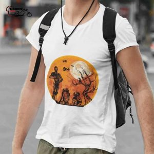 BB 8 Droids Moon Death Stars Halloween T shirt Star Wars 1