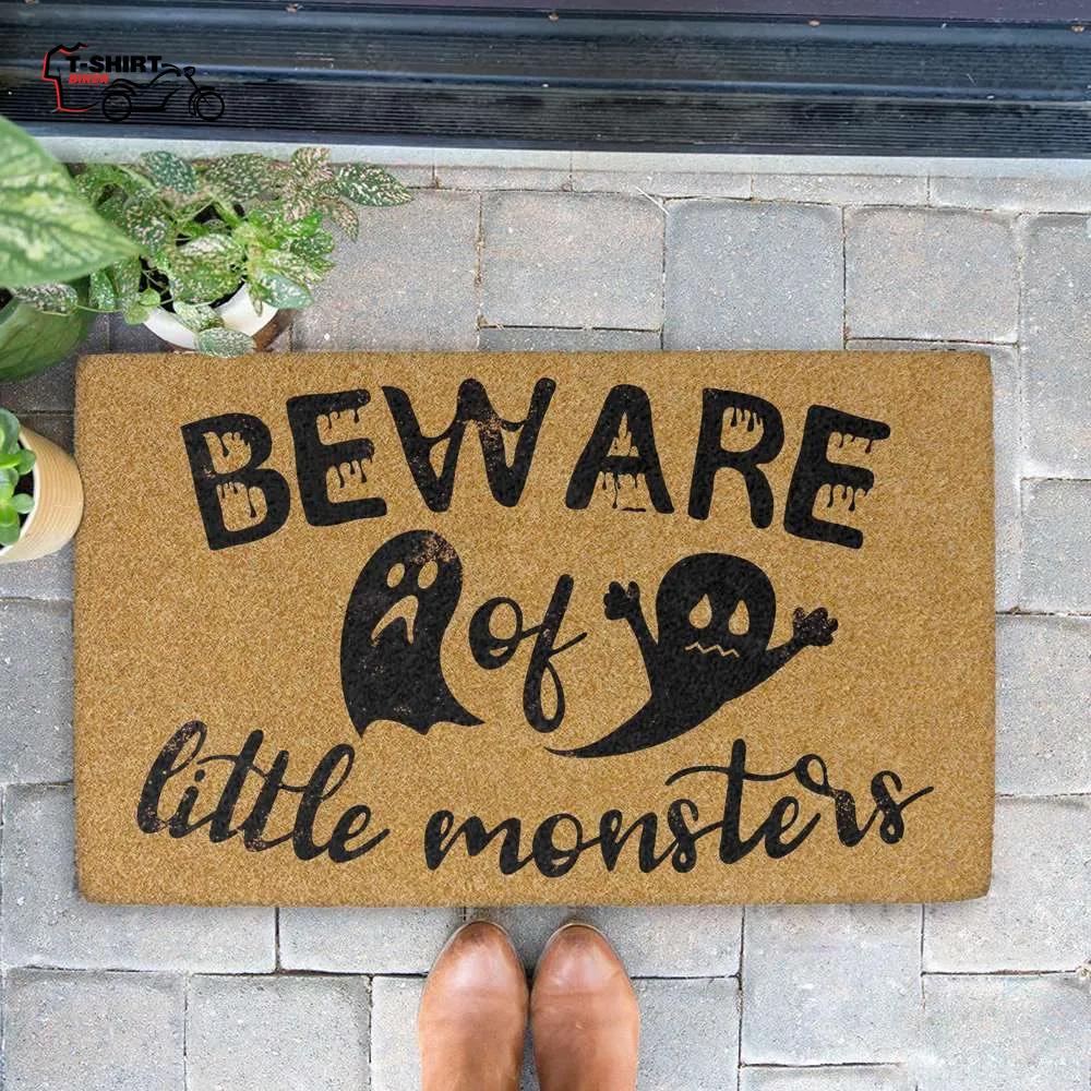 Beware Of Little Monsters Scary Ghost Halloween Coir Doormat Beware Of Little Monsters Scary Ghost Halloween Coir Doormat