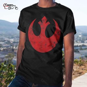 Big Red Rebel Distressed Logo T Shirt Star Wars 1 1
