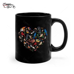 Birds Lover Heart Bird Watching Ceramic Mug 1 1