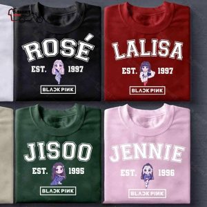 Blackpink Members Chibi T Shirt 1