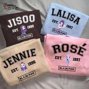 Blackpink Name Member Chibi T Shirt 1