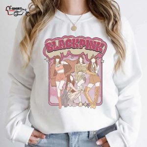 Blackpink Retro White Tee T Shirt 1