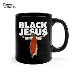 Black Jesus Ceramic Mug 1