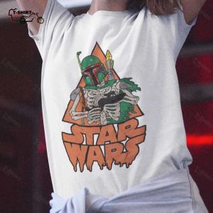 Boba Fett Skeleton Costume Halloween T shirt Star Wars 1