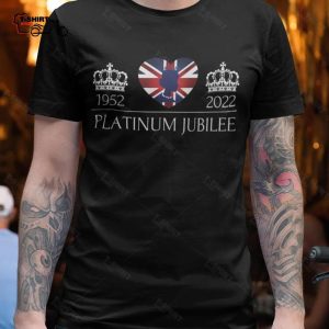British Queen Monarchy Platinum Jubilee 70th Anniversary T Shirt Queen Elizabeth 1