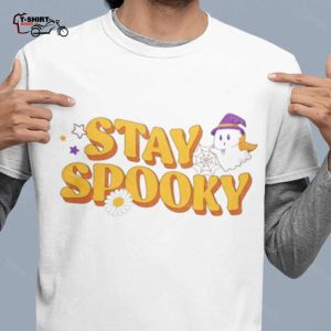 Boo Ghost Stay Spooky Cute Halloween T Shirt 1