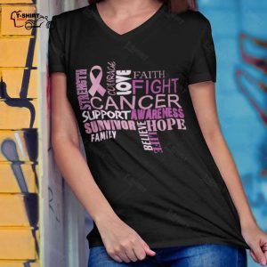 Breast Cancer Awareness Support Survivor Breast Cancer T shirt 1