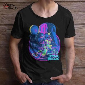 Bright Classic Neon T Shirt Star Wars 1