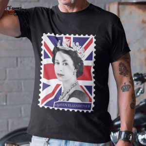 Bristish Queen Stamp T shirt Queen Elizabeth 1