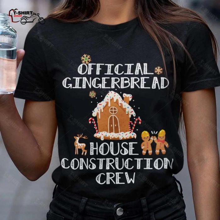 Cake Hose Official Gingerbread House Construction Christmas T shirt 1