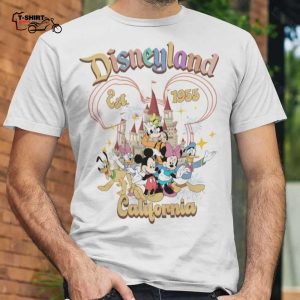 California 1955 Disnayland Mickey Friends T shirt 1