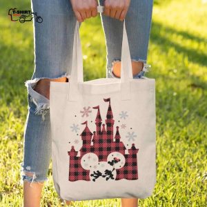 Castle Mickey Minnie Christmas Tote Bag Disney 1