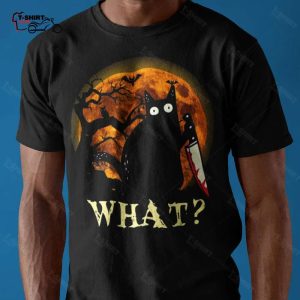 Cat Killer What Halloween Tee 1