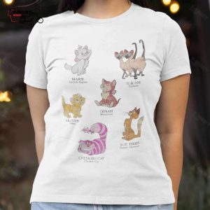 Cat Names And Breeds T Shirt Alice in Wonderland 1