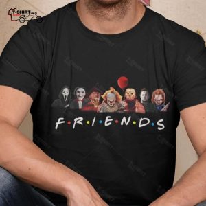 Character Horror Movie Friends Movie Lover Halloween Shirt 1