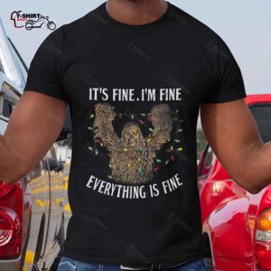 Chewbacca Its Fine Im Fine Everything Is Fine Christmas T shirt 1