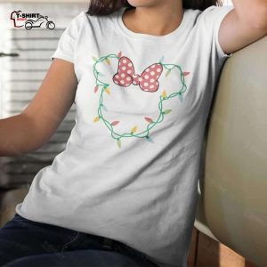 Christmas Light Minnie Icon T Shirt 1