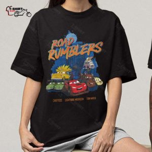 Chieftess Lightning McQueen Tow Mater Road Rumblers T Shirt Cars 1