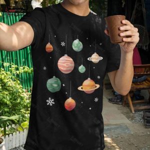 Christmas Planets T shirt 1