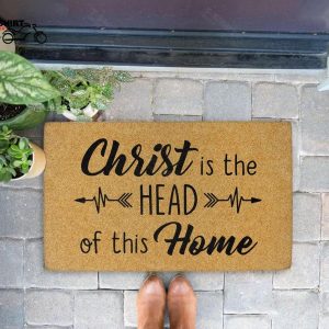 Christ Is The Head Of This Home Coir Doormat 1