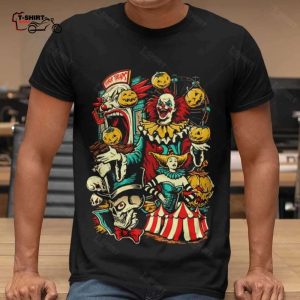 Clown Midnight Sideshow Halloween Horror Movie T shirt 1