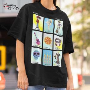 Coco Group Shot Table 1 Panels T shirt Disney 1