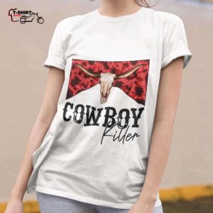 Cowboy Killer Skeleton Halloween T shirt 1
