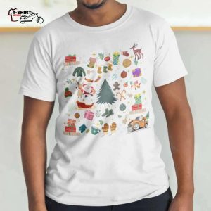 Cute Little Thing Christmas Doodle T shirt 1