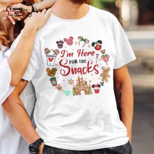 Cute Mickey Im Here For The Snacks Christmas T shirt 1