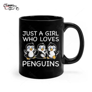 Cute Penguin Art Women Girls Baby Bird Animal Penguin Lover Ceramic Mug 1
