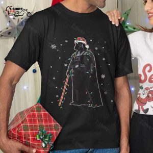 Darth Vader Christmas Light T shirt 1