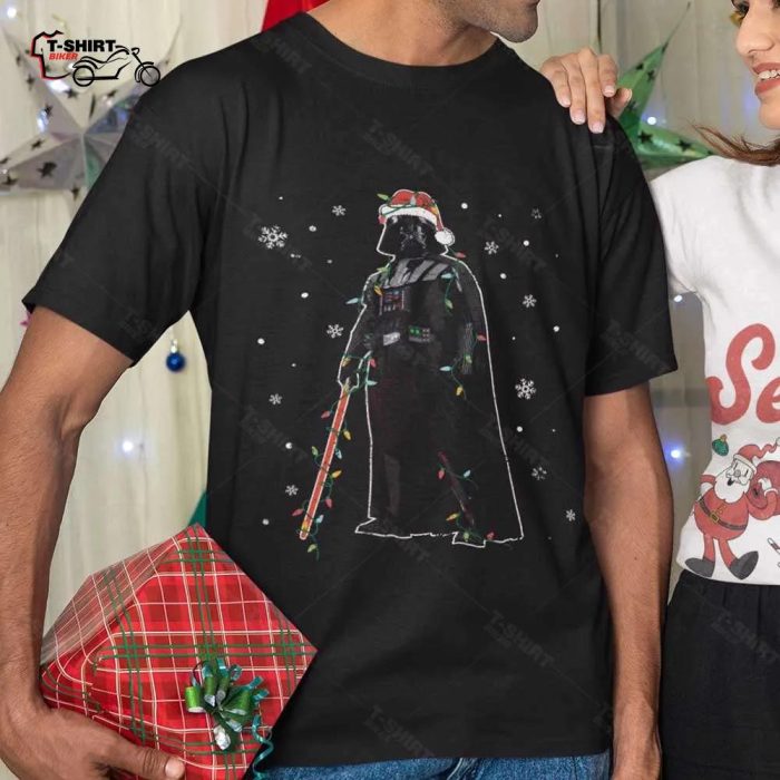 Darth Vader Christmas Light T shirt 1