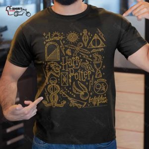 Deathly Hallows Collage T Shirt Harry Potter 1