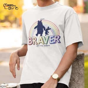 Disney Winnie The Pooh Youre Braver Rainbow T Shirt Disney 1
