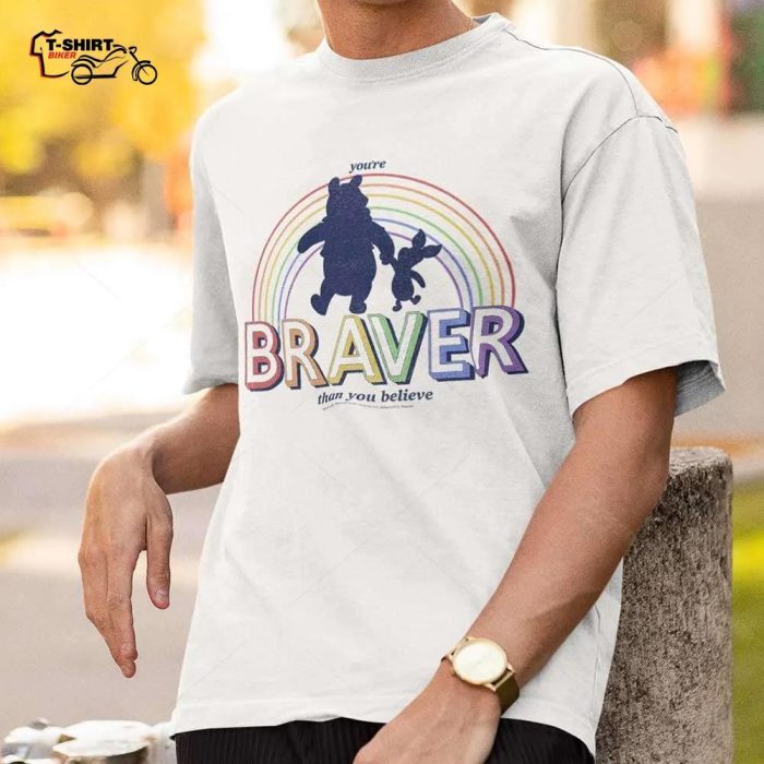 Disney Winnie The Pooh Youre Braver Rainbow T Shirt Disney 1