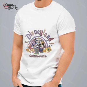 Disneyland Est 1955 California Mickey Minnie Pluto Goofy Donald Duck Halloween T shirt 1