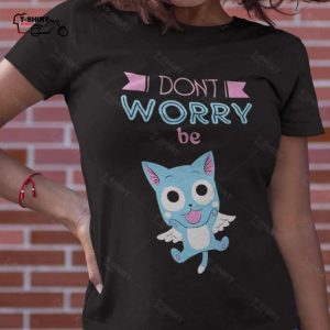Fairy Tail Dont Worry Be Happy Vintage Anime Tee 1