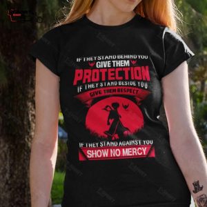 Fairy Tail If They Stand Behind You Give Them Protection Natsu Vintage Anime Tee 1
