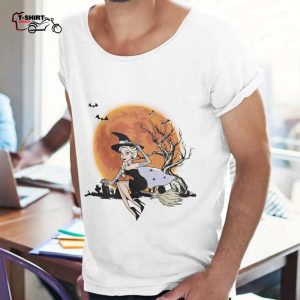 Elsa Halloween T shirt Frozen Witch In Graveyard 1