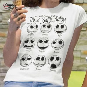 Emotional Of Jack Skellington T Shirt The Nightmare Before Christmas 1