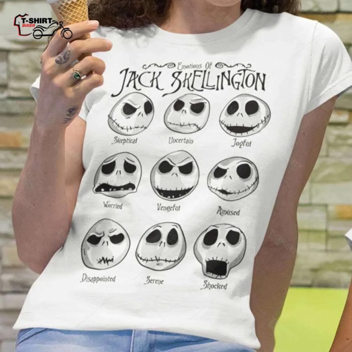 Emotional Of Jack Skellington T Shirt The Nightmare Before Christmas 1