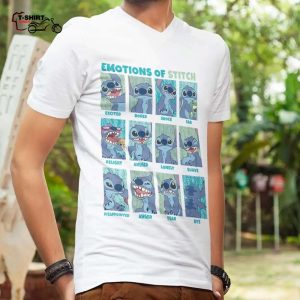 Emotions Of Stitch Panels T Shirt Disney 1