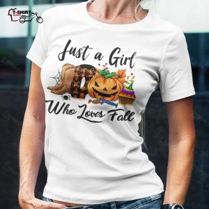 Fall Girl Just A Girl Who Loves Fall Halloween Shirt 1