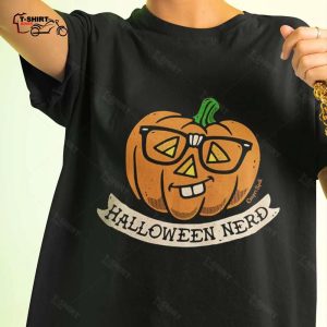 Fall Halloween Nerd Autumn T shirt 1